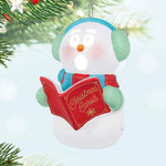 Caroling Snowman Musical Ornament With Light