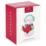 Caroling Snowman Musical Ornament With Light