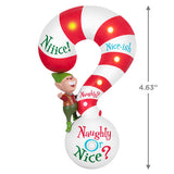 Naughty or Nice? Ornament With Light and Sound