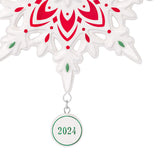 Snowflake 2024 Porcelain Ornament