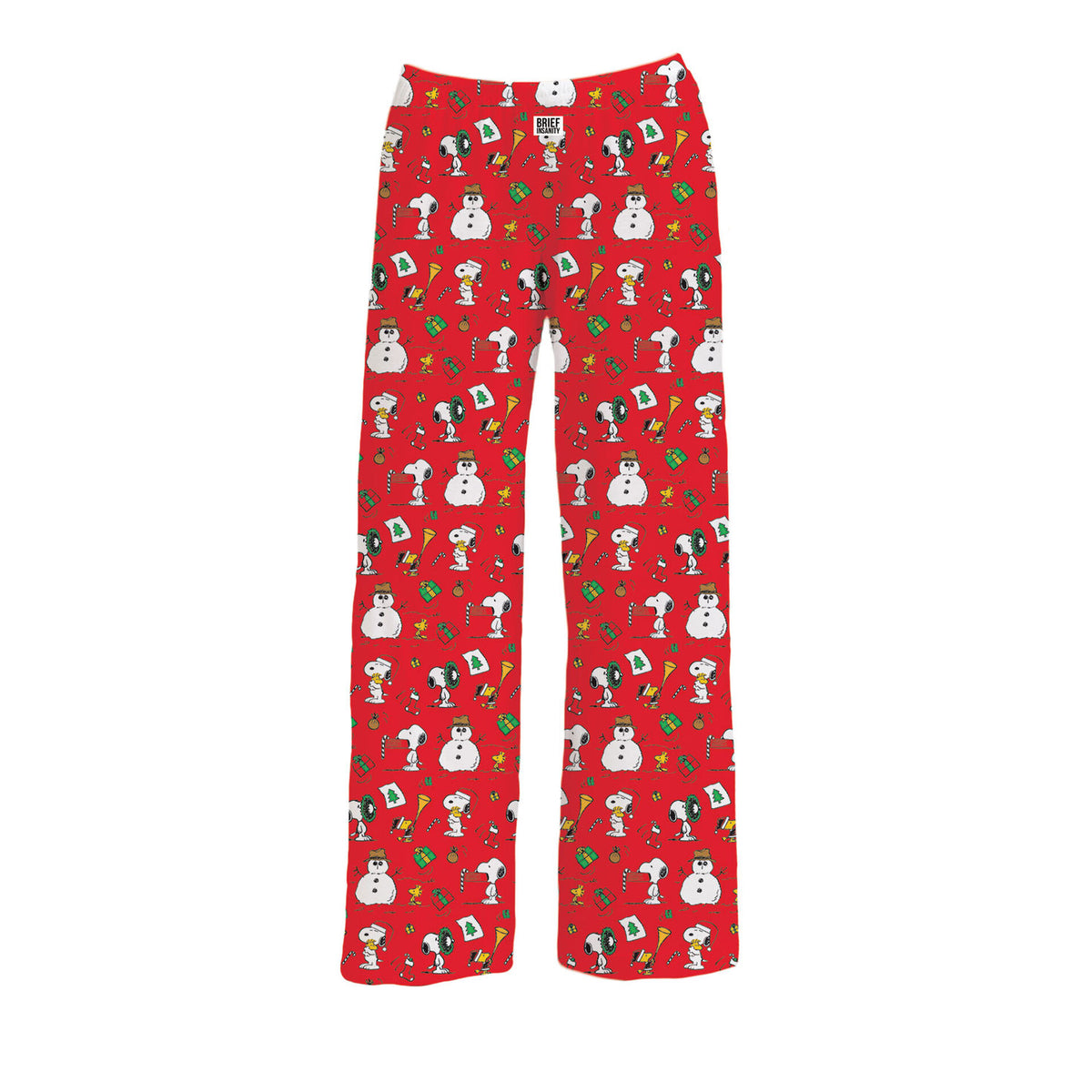 Brief Insanity Snoopy Red Christmas Pajama Pants