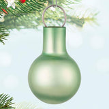 Mini Festive Gold, White and Green Glass Ornaments, Set of 15