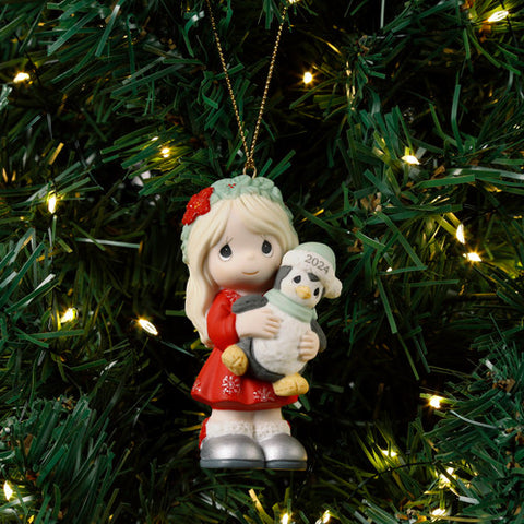 Have Yourself A Merry Little Christmas Dated 2024 Girl Ornament