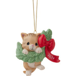 Hanging Out For The Holidays 2024 Dated Cat Ornament