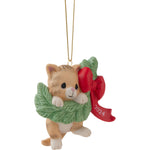 Hanging Out For The Holidays 2024 Dated Cat Ornament