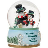 You Bring Warmth To The Season Annual Snowman Musical Snow Globe