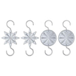 Star Metal Ornament Hooks, Set of 4