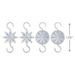 Star Metal Ornament Hooks, Set of 4