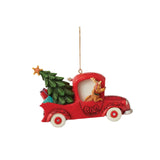 Grinch in Red Truck Ornament