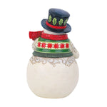 Snowman with Cardinal Scene