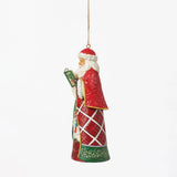 Caroling Santa Ornament