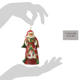 Caroling Santa Ornament