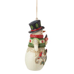 Snowman with Cardinal Ornament