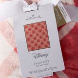 Disney Mickey Mouse Ears Peppermint Plaid Throw Blanket, 50x60