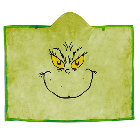 Dr. Seuss's How the Grinch Stole Christmas!™ Grinch Hooded Blanket, 70x50