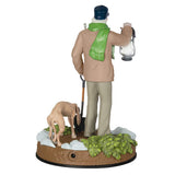 Disney The Haunted Mansion Collection The Caretaker and His Dog Ornament With Light and Sound
