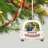 Just Married 2024 Porcelain Photo Frame Ornament