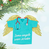 Some Angels Wear Scrubs Ornament