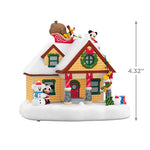 Disney Mickey Mouse The Merriest House in Town Musical Ornament With Light