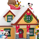 Disney Mickey Mouse The Merriest House in Town Musical Ornament With Light
