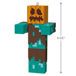 Minecraft Drowned With Carved Pumpkin Ornament