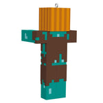 Minecraft Drowned With Carved Pumpkin Ornament