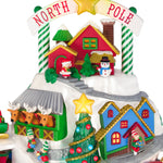 North Pole Village Tabletop Decoration With Light, Sound and Motion