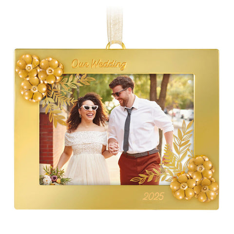 Our Wedding 2025 Photo Frame Metal Ornament