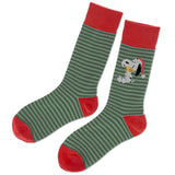 Peanuts® Santa Snoopy and Woodstock Crew Socks