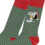 Peanuts® Santa Snoopy and Woodstock Crew Socks