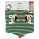 Peanuts® Santa Snoopy and Woodstock Crew Socks