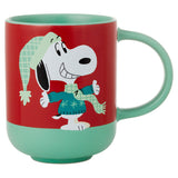 Peanuts® Snoopy Red and Green Christmas Mug, 16 oz.