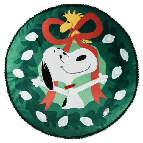 Peanuts® Snoopy Wreath Light-Up Pillow, 17"