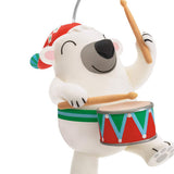 Little Drummer Bear Musical Ornament