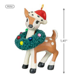 Mini Retro Reindeer Ornament, 1.41"