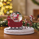 Santa's Sleigh Musical Snow Globe Figurine, 5.6"