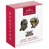 Mini Star Wars: The Bad Batch™ Echo™ and Tech™ Ornaments, Set of 2