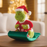 Dr. Seuss's How the Grinch Stole Christmas!™ Grinch on Sled Musical Plush With Motion, 9.5"