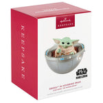 Star Wars: The Mandalorian™ Grogu™ in Hovering Pram Ornament With Light, Sound and Motion