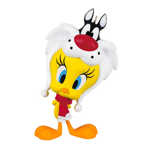 Looney Tunes™ Tweety™ Puddy Tat Hat Ornament