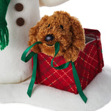 Wrapped in Joy Singing Snowman Plush With Motion, 10"