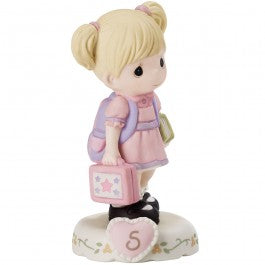 Growing In Grace, Age 5 Blonde Girl Figurine