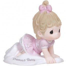 Growing In Grace, Precious Baby Brunette Girl Figurine