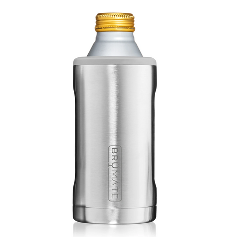 BruMate Matte Gray Stainless Steel 3-in-1 Can Cooler, 12/16 oz