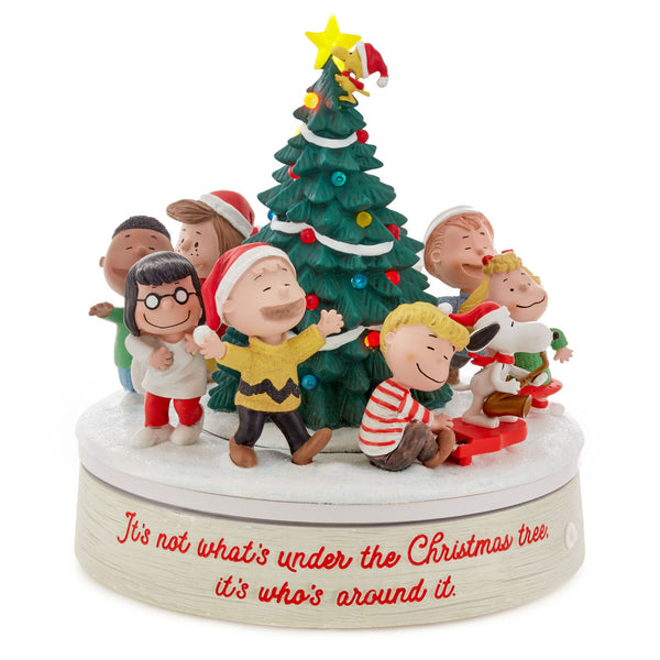Peanuts® Gang Around the Christmas Tree Musical Tabletop Figurine