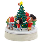 Peanuts® Gang Around the Christmas Tree Musical Tabletop Figurine With Motion, 9.25"