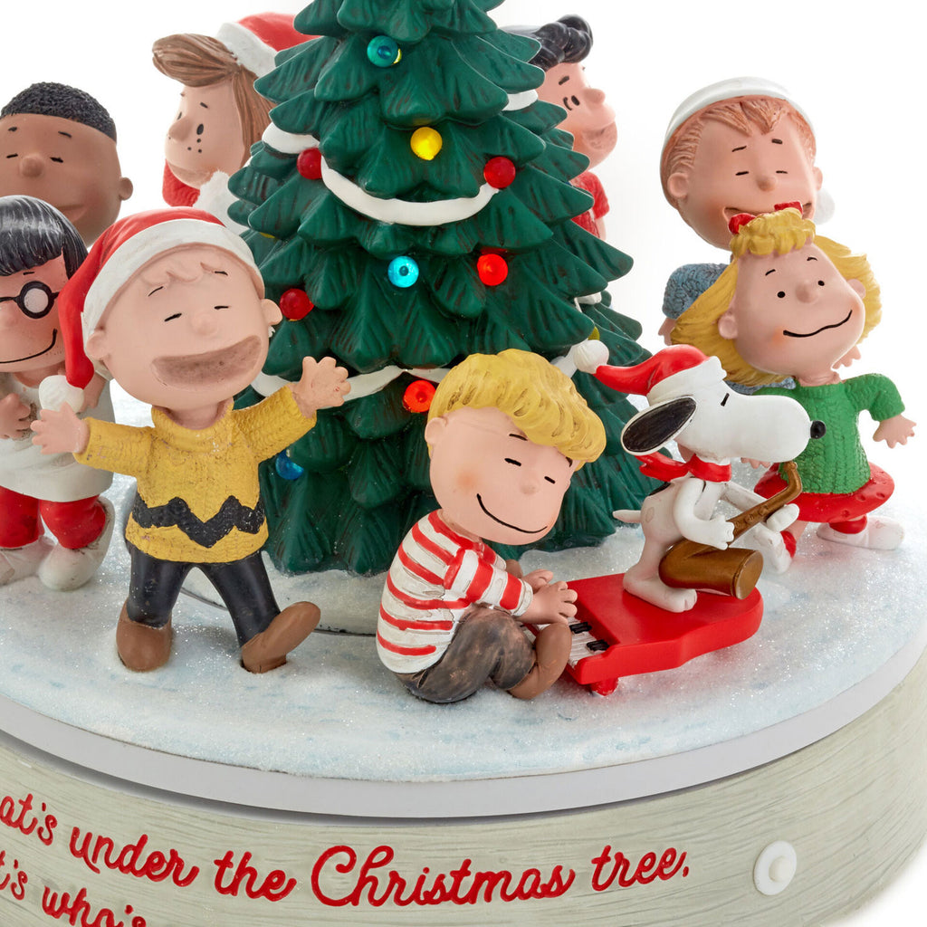 Peanuts® Gang Around the Christmas Tree Musical Tabletop Figurine
